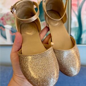 Bibbidi Bobbidi Boutique Girls Princess Shoes Gold Sz 1
